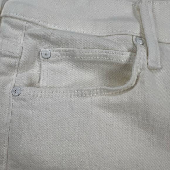 MOTHER The Mid Rise Dazzler Ankle Jean Fairest of Them All Wash White Size 31 - Picture 8 of 16